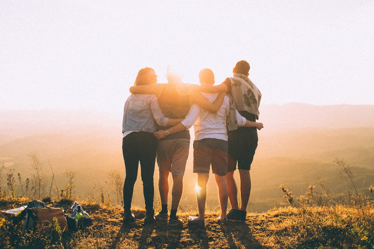 Friends contributing to a community fund